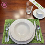 PDF: Loom Knit Lacy Placemat