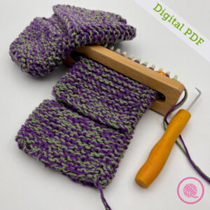 PDF: Loom Knit Fingertip Potholder (Mini Oven Mitt) - Image 4