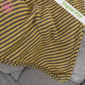 PDF: Loom Knit Grandma's Striped Blanket - Image 2