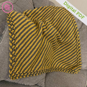 PDF: Needle Knit Grandma's Striped Blanket - Image 3