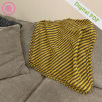 PDF: Needle Knit Grandma's Striped Blanket