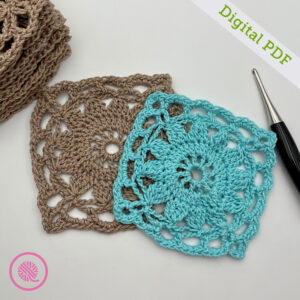PDF: Crochet Sunflower Square