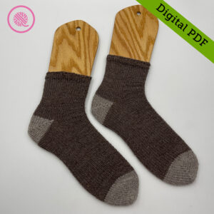 PDF: Loom Knit Basic Toe-Up Socks - Image 3
