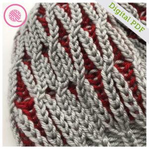 PDF: Loom Knit Twisted Brioche Slouchy Tam - Image 5