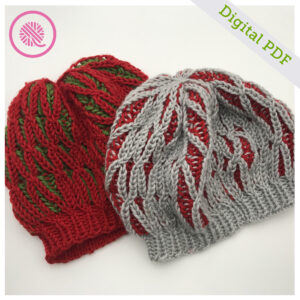 PDF: Loom Knit Twisted Brioche Slouchy Tam