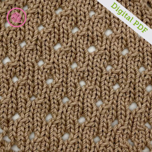 PDF: Needle Knit C2C Eyelet Square - Image 2