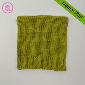 PDF: Loom Knit Basic Envelope Hat