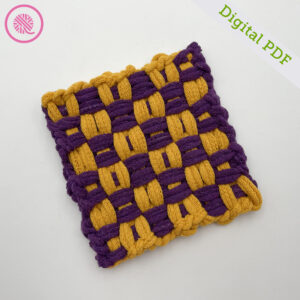 PDF: Woven Padded Basketweave Potholder - Image 2