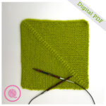 PDF: Needle Knit Traditional Mitered Square (Solid)