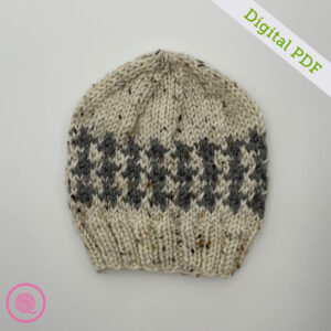 PDF: Needle Knit Houndstooth Fair Isle Hats - Image 5