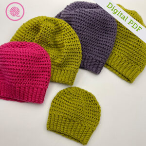 PDF: Crochet Worsted Basic Hats - Image 2