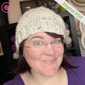 PDF: Needle Knit Beehive Waffle Hat - Image 3