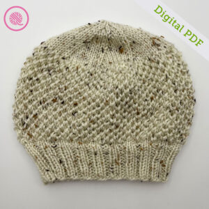 PDF: Needle Knit Beehive Waffle Hat - Image 2