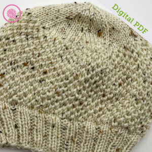 PDF: Needle Knit Beehive Waffle Hat - Image 4