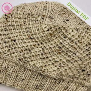 PDF: Needle Knit Beehive Waffle Hat - Image 5