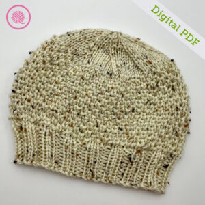 PDF: Loom Knit Beehive Waffle Hat - Image 2