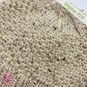PDF: Loom Knit Beehive Waffle Hat - Image 5