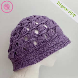 PDF: Loom Knit Breezy Retreat Hat - Image 4