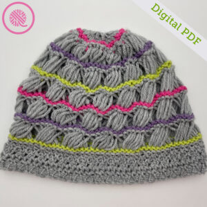 PDF: Loom Knit Breezy Retreat Hat - Image 3