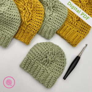 PDF: Crochet Cabled Hats - Image 2