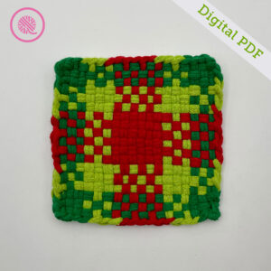 PDF: Woven Christmas Plaid Potholder - Image 3