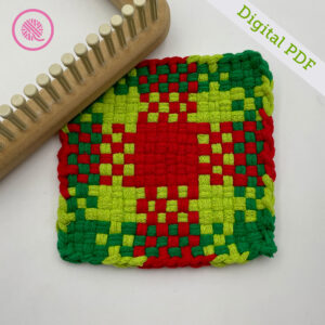 PDF: Woven Christmas Plaid Potholder - Image 2