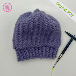 PDF: Needle Knit Vertical Herringbone Ribbed Hats - Image 3