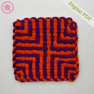 PDF: Woven Square Spiral Potholder - Image 4