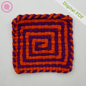 PDF: Woven Square Spiral Potholder - Image 3