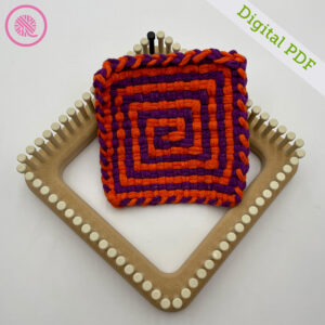 PDF: Woven Square Spiral Potholder