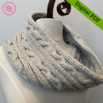 PDF: Needle Knit Squiggle Cable Cowl
