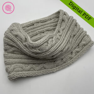 PDF: Needle Knit Squiggle Cable Cowl - Image 2