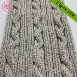 PDF: Needle Knit Squiggle Cable Cowl - Image 3