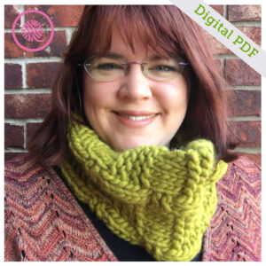 PDF: Loom Knit Basketweave Cowl - Image 2