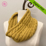 PDF: Needle Knit Rope Cable Cowl Pattern