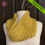 PDF: Loom Knit Rope Cable Cowl Pattern