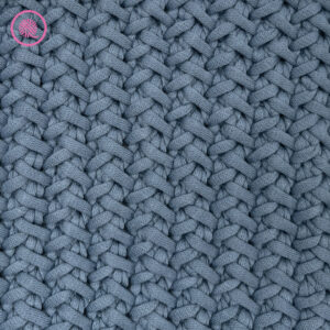 Knit the Cozy Herringbone Cowl stitch pattern close up