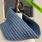 PDF: Loom Knit Herringbone Cowl Pattern