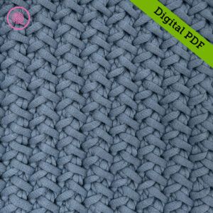 PDF: Needle Knit Herringbone Cowl Pattern - Image 3