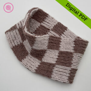 PDF: Loom Double Knit Checkerboard Cowl - Image 3