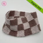 PDF: Loom Double Knit Checkerboard Cowl