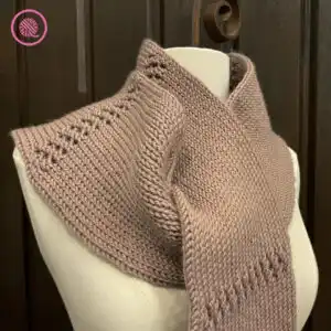 Loom Knit a Lacy Double Knit Scarf