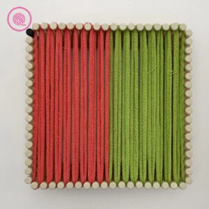 weave the split dot grid warp setup
