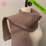 PDF: Loom Double Knit Eyelet Scarf