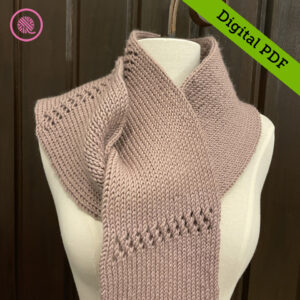 PDF: Loom Double Knit Eyelet Scarf - Image 4