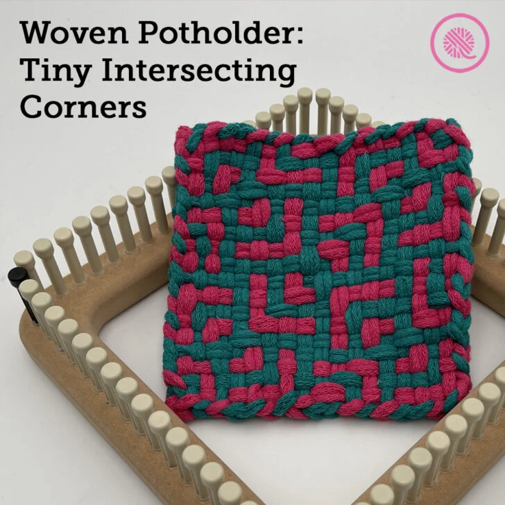 New Potholder: Tiny Intersecting Corners
