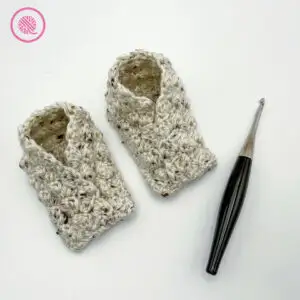 crochet marshmallow moccasin baby booties