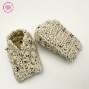 crochet marshmallow moccasin baby booties