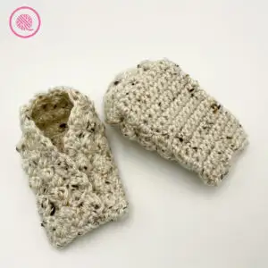 crochet marshmallow moccasin baby booties