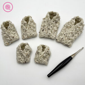 crochet marshmallow moccasin baby booties all sizes